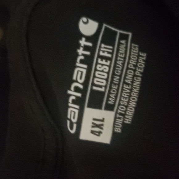 Carhartt Men's Black Pocket Loose Fit Heavy Weight Short Sleeve T-Shirt - Picture 8 of 8